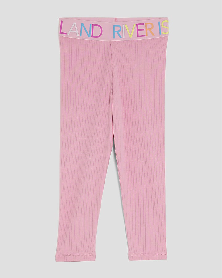 Mini Girls Pink Multi RI Leggings