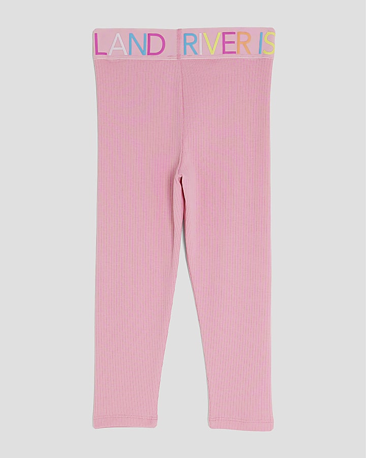 Mini Girls Pink Multi RI Leggings