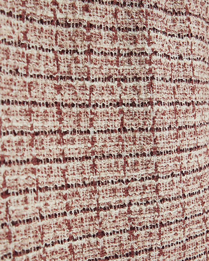 Girls Pink Boucle Skort