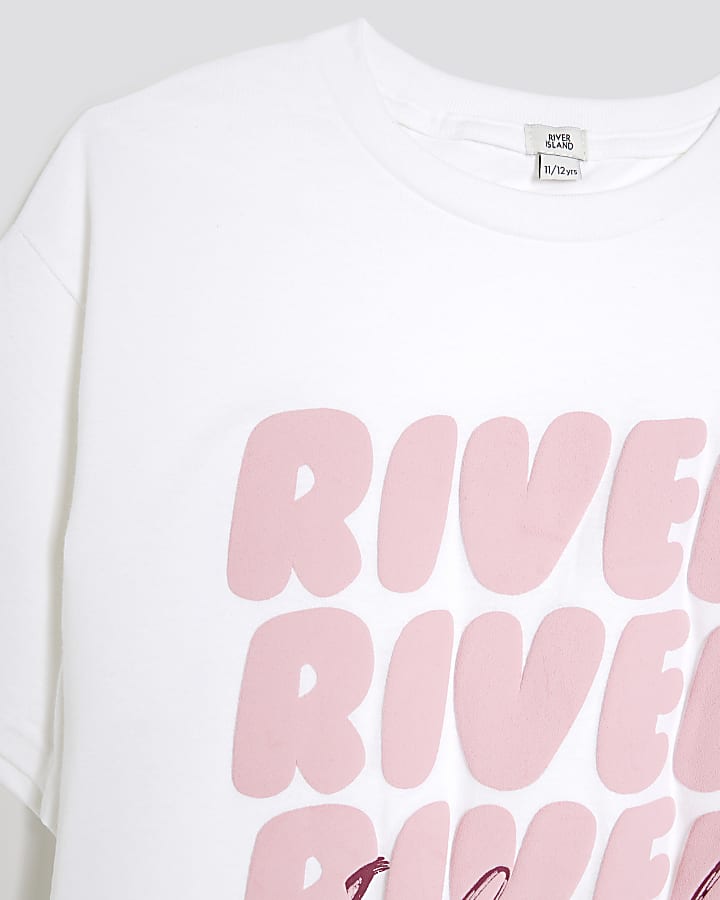 Girls White River Island T-Shirt