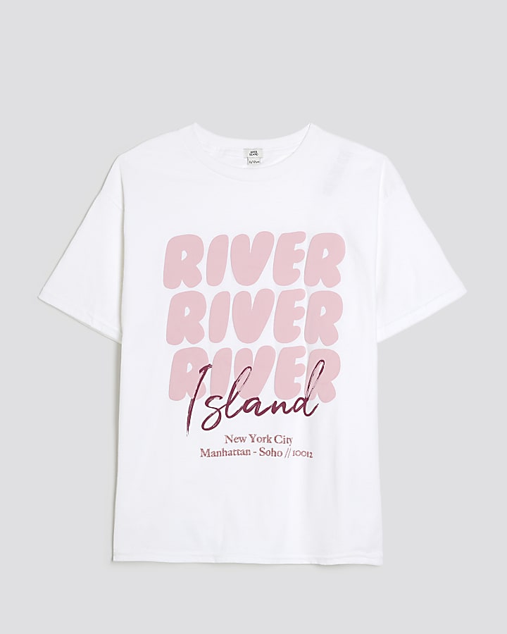 Girls White River Island T-Shirt