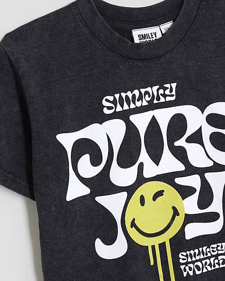 Boys Black SmileyWorld® Pure Joy T-Shirt