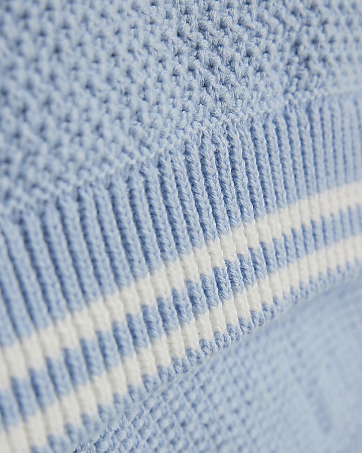Baby Boys Blue Bear Jumper and Blanket Set