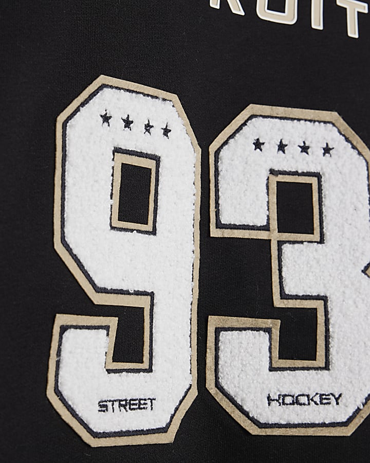 Boys Black 93 Hockey Sweatshirt