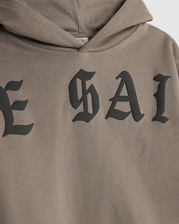 Boys Brown Ame Saint Hoodie Set