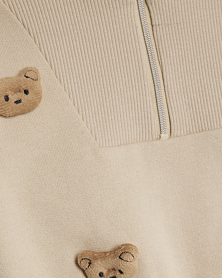 Baby Boys Brown 3D Bear Jumper Set