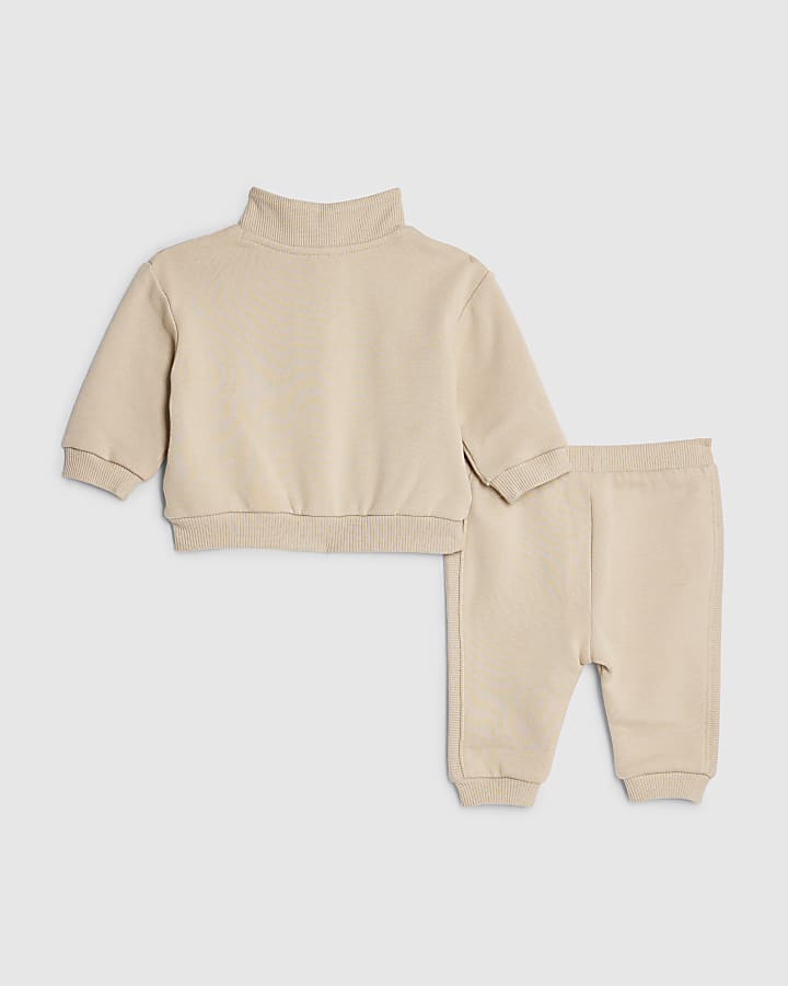 Baby Boys Brown 3D Bear Jumper Set