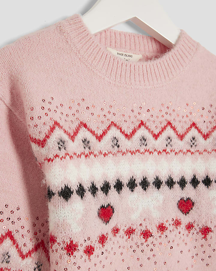 Mini Girls Fairisle Jumper Set