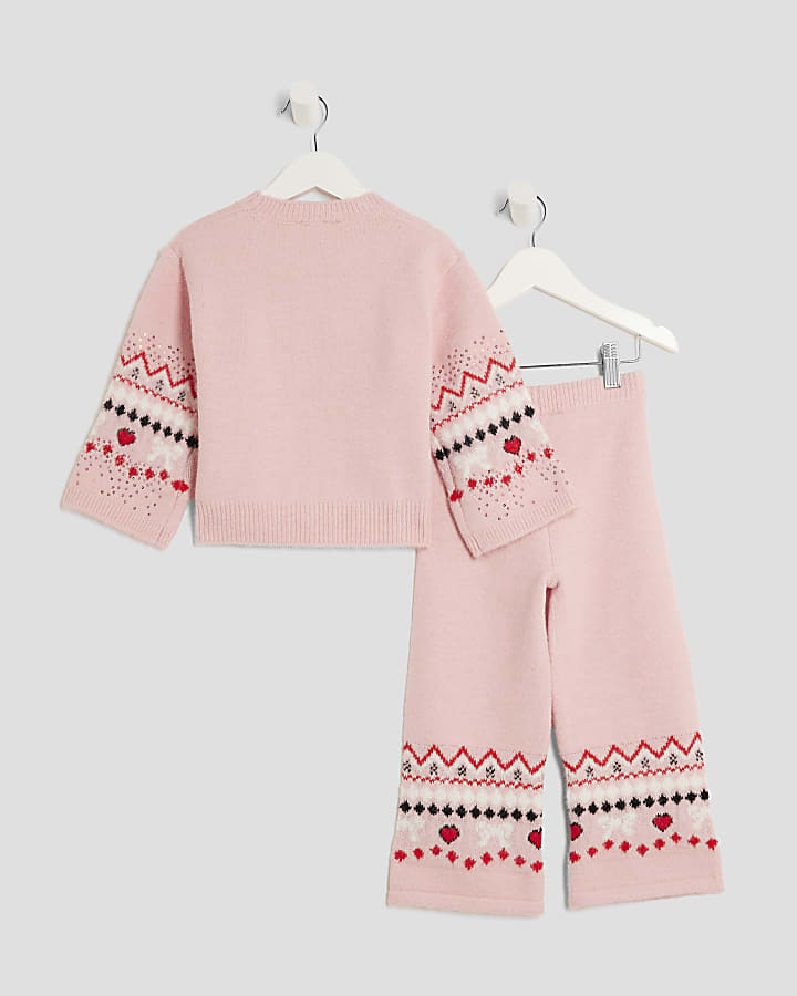 Mini Girls Fairisle Jumper Set
