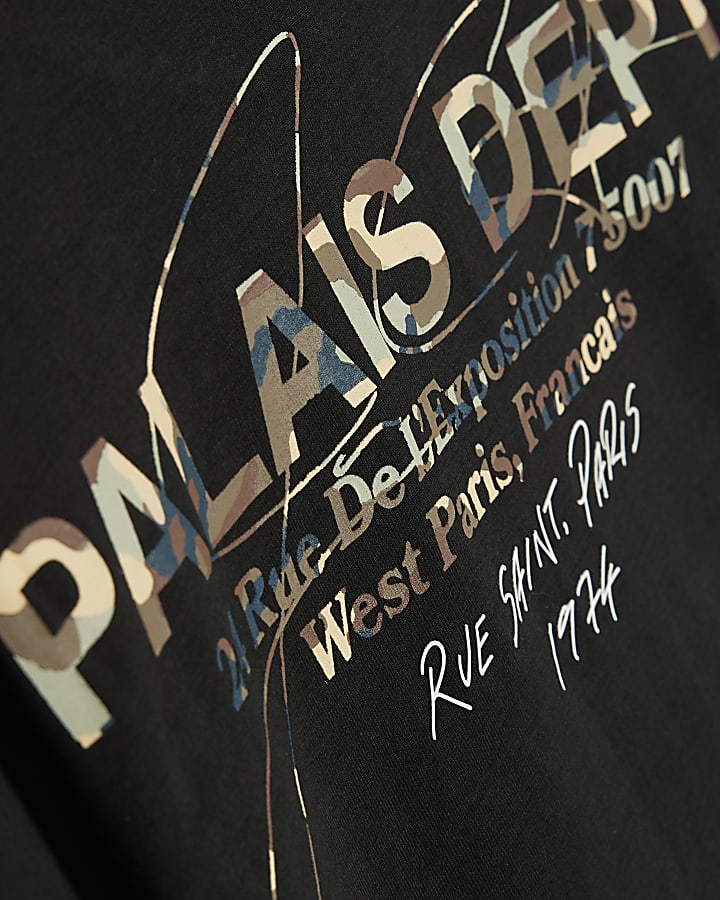Mini Boys Black Camo Palais Dept T-Shirt