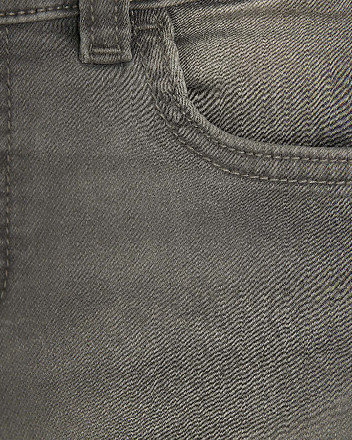 Mini Boys Grey Stretch Tapered Jeans