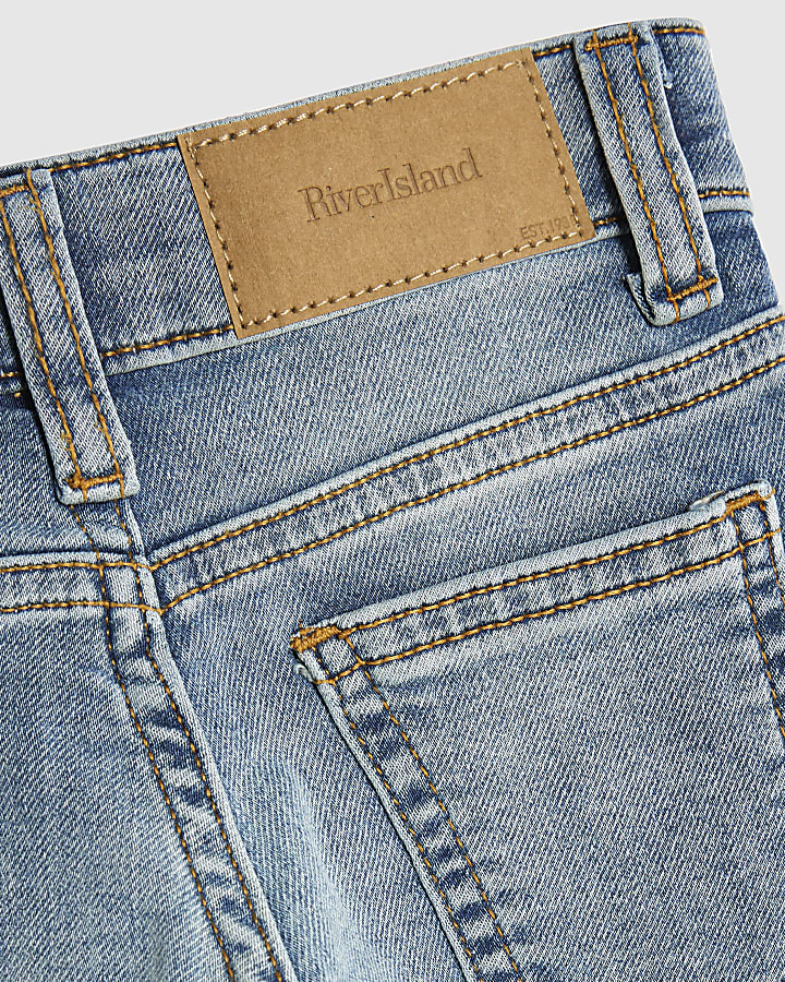 Mini Boys Blue Stretch Tapered Fit Jeans