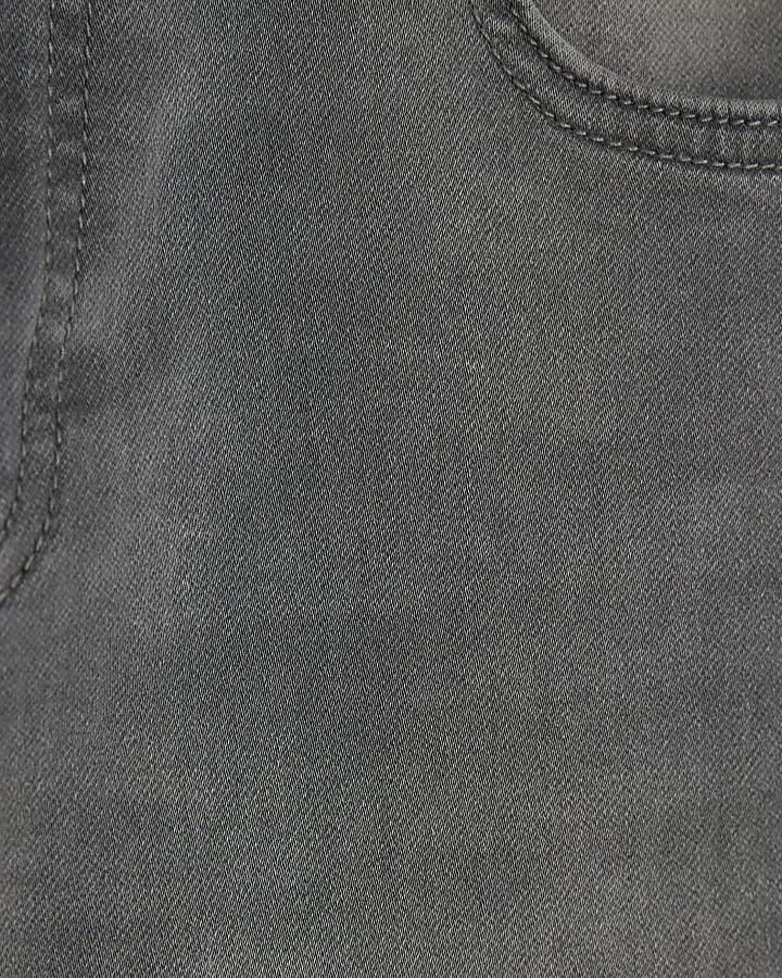 Boys Grey Stretch Tapered Jeans