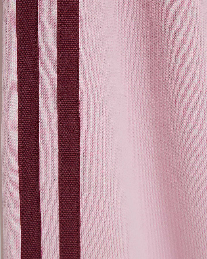 Girls Pink Frilled Taped Tracksuit Set