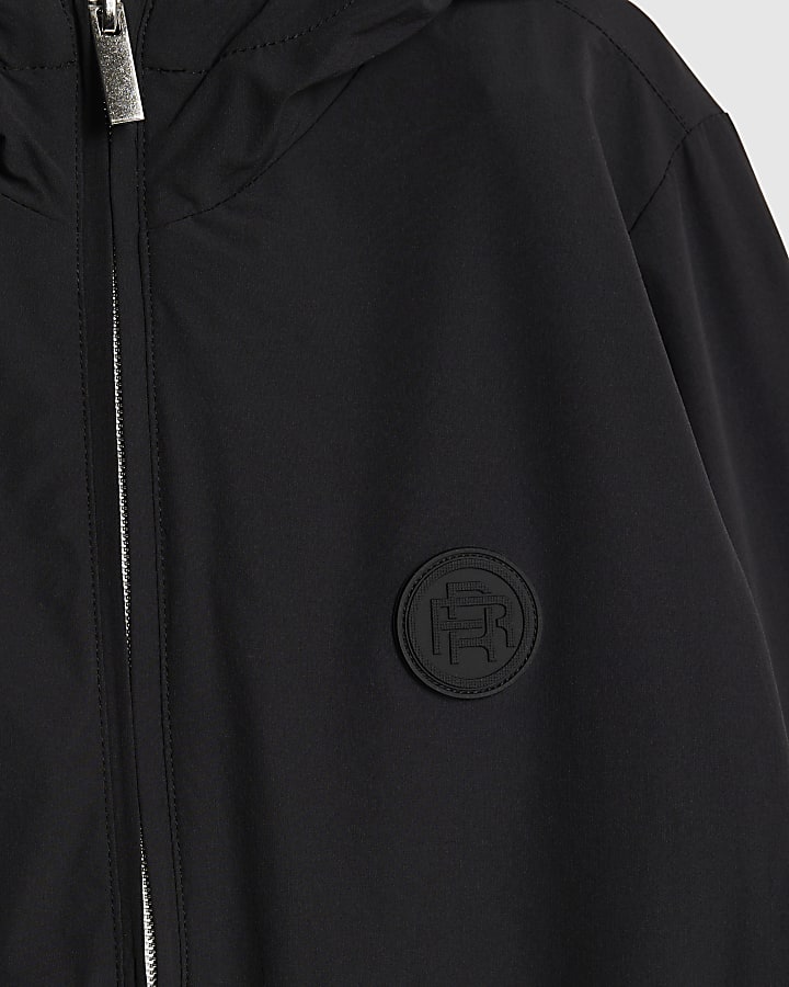Boys Black RI Hooded Jacket