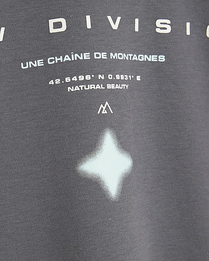 Mini Boys Grey New Division Glitch T-Shirt