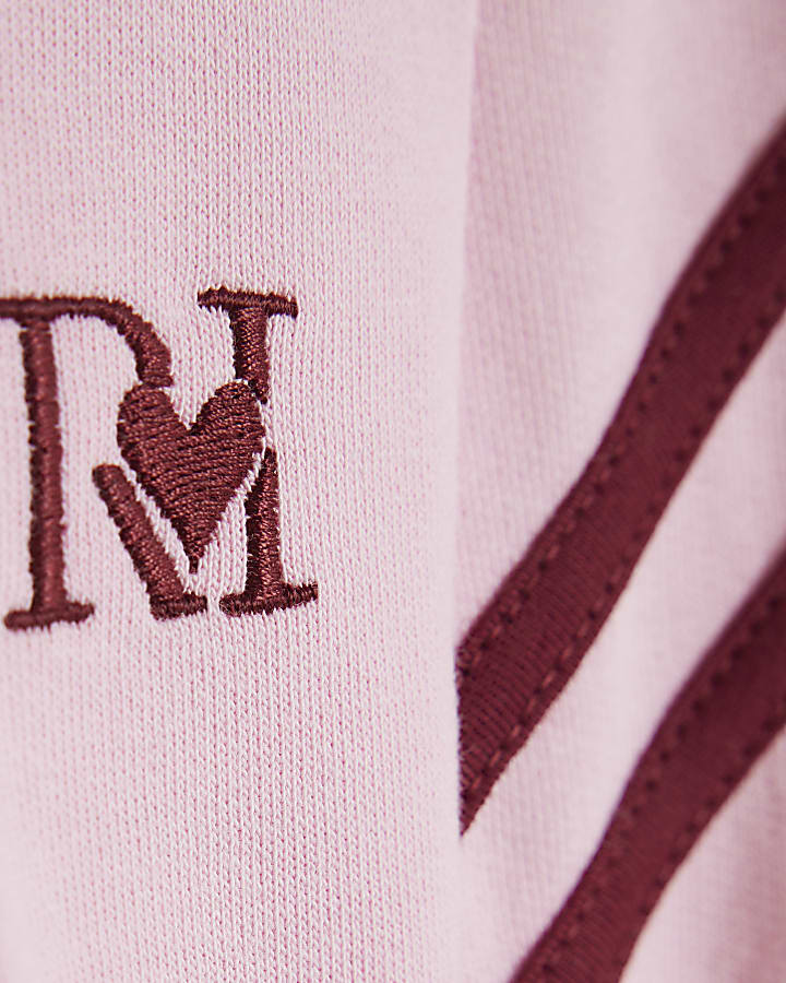 Mini Girls Pink Striped Polo Shirt Dress