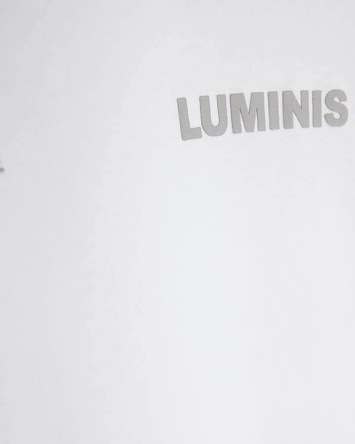 Mini Boys White Oversized Luminis T-Shirt