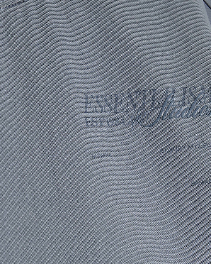 Boys Grey Essentialism Double Hem T-Shirt