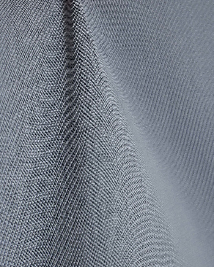 Boys Grey Essentialism Double Hem T-Shirt