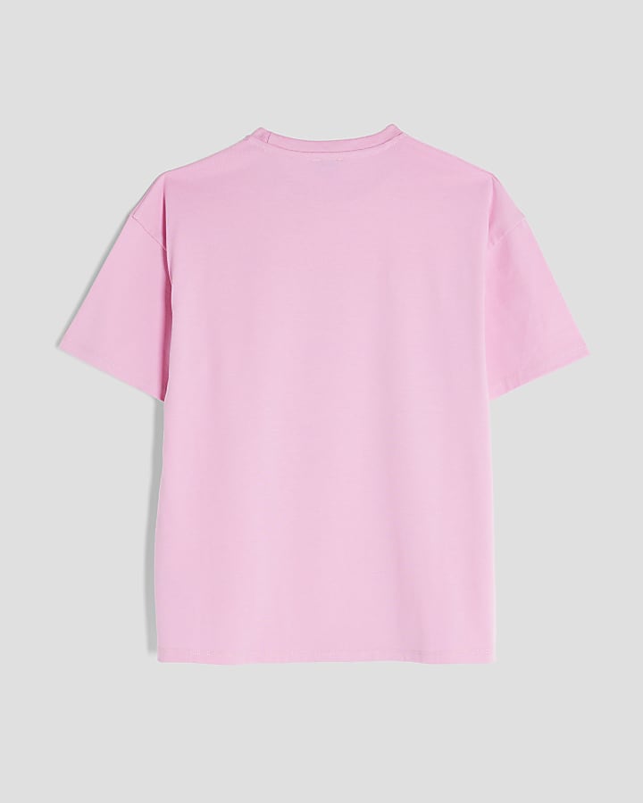 Girls Pink Cherry Bow T-Shirt