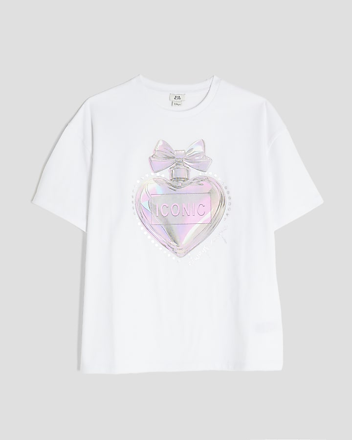 Girls Cream Perfume T-Shirt