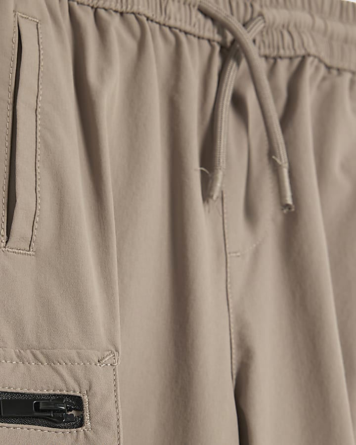 Mini Boys Stone Zip Cargo Trousers