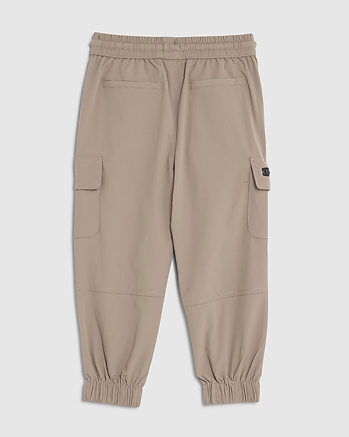 Mini Boys Stone Zip Cargo Trousers