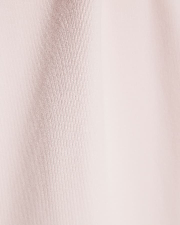 Girls Pink RI Waistband Flared Leggings