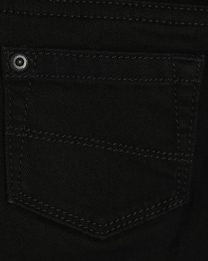 Mini Boys Black Relaxed Skinny Jeans