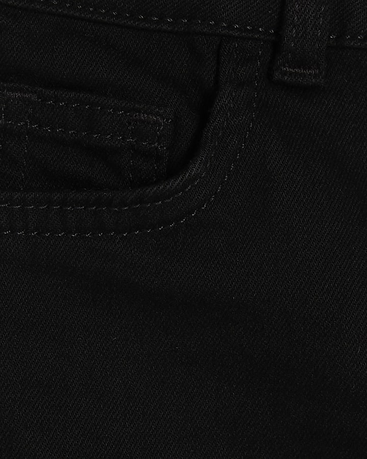 Mini Boys Black Relaxed Skinny Jeans