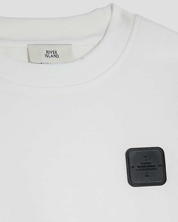 Boys White Badge T-Shirt