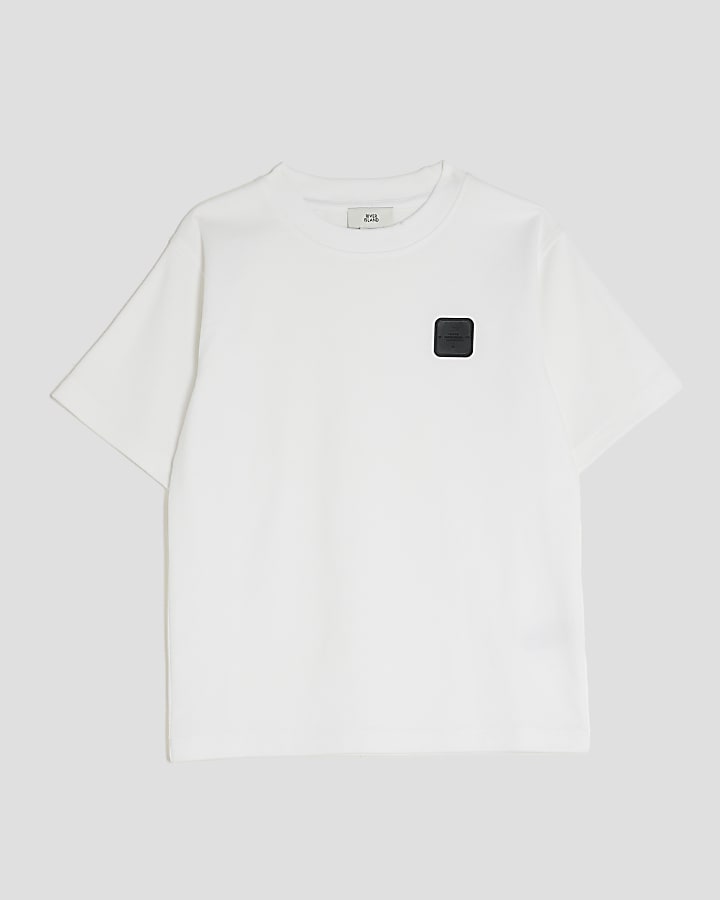 Boys White Badge T-Shirt