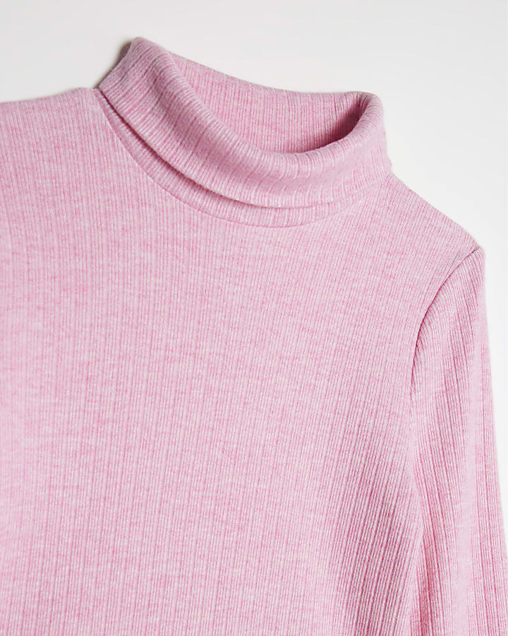 Girls Pink Cosy Top And Skort Set