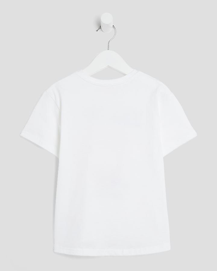 Mini Girls White Bubble Tea T-Shirt
