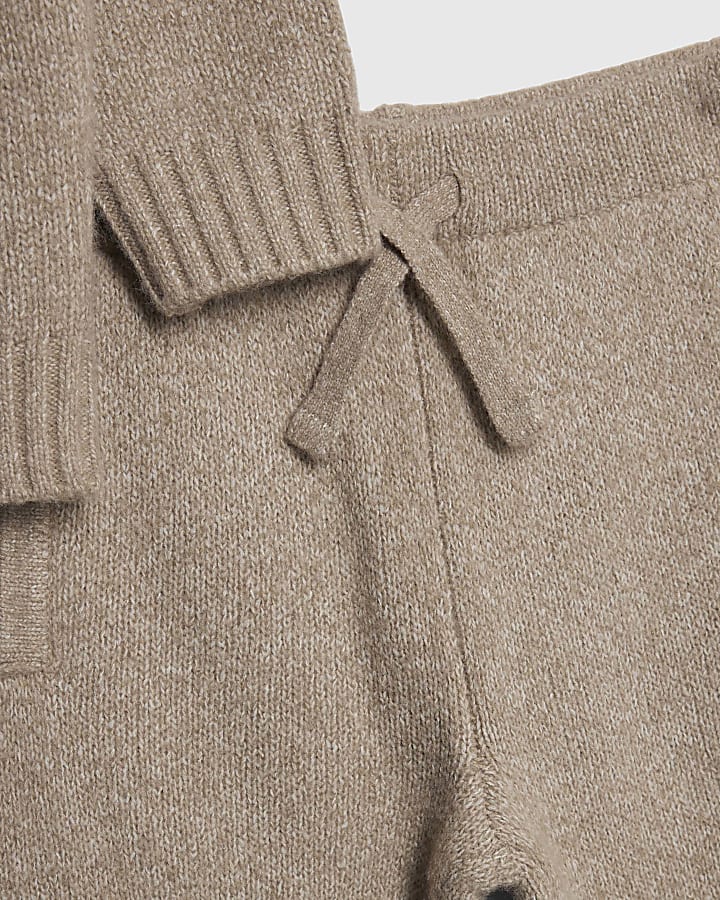 Mini Boys Stone RR Knit Jumper Set