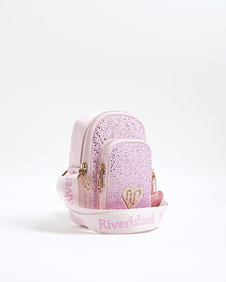 Girls Pink Heatseal Cross Body Bag