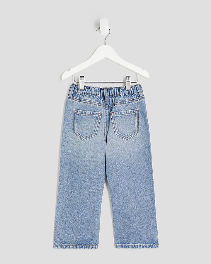 Mini Girls Denim Graffiti Straight Jeans