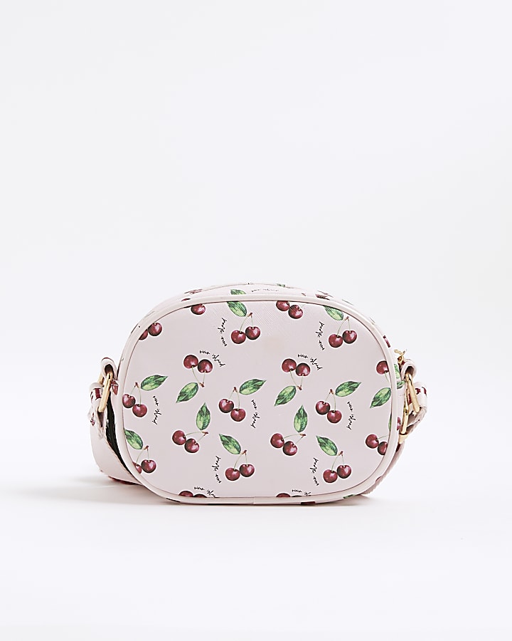 Girls Pink Cherry Crossbody Bag