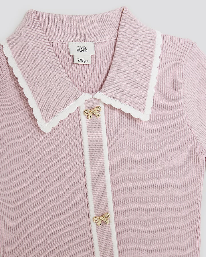 Girls Pink Polo Dress