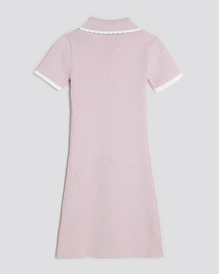 Girls Pink Polo Dress