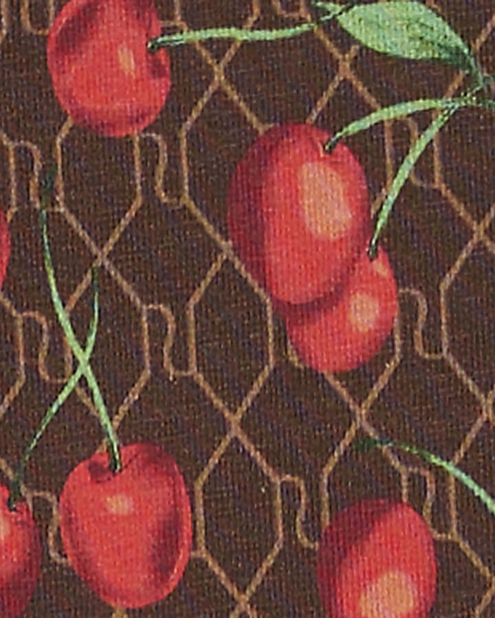Girls Brown RI Monogram Cherry Leggings