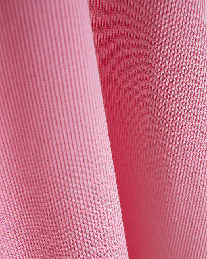 Girls Pink Double Strapped Skater Dress