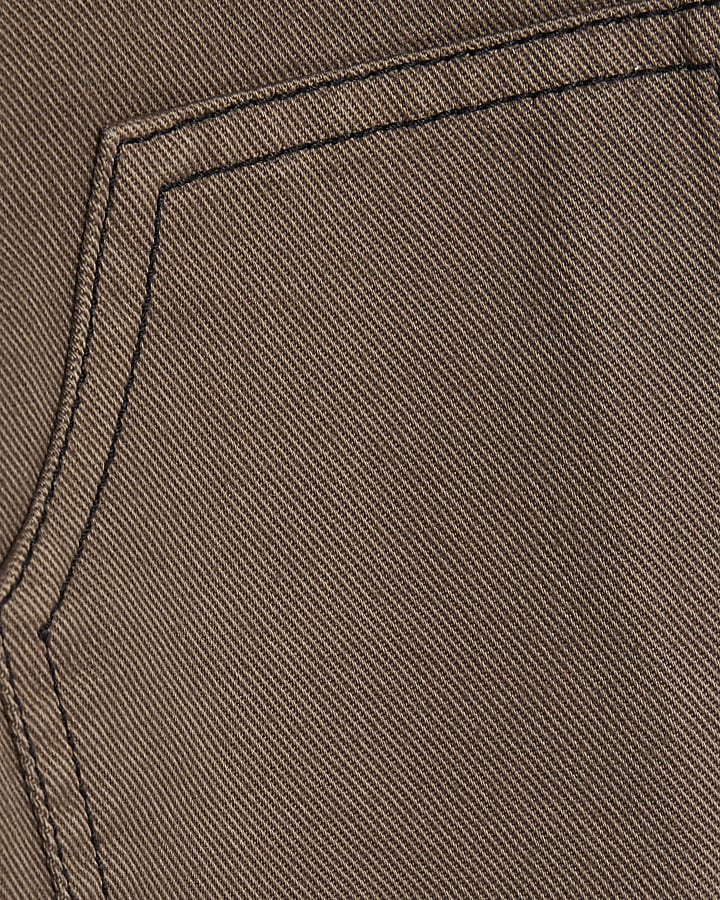 Mini Boys Brown Loose Fit Jeans