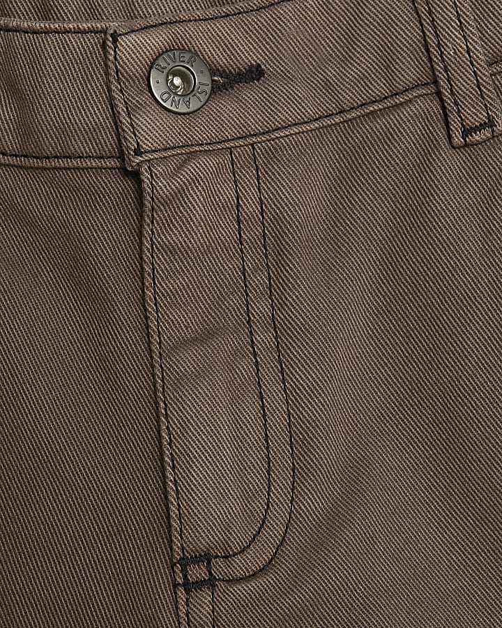 Boys Brown Loose Fit Jeans