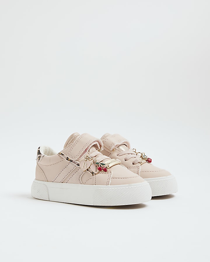Mini Girls Pink Leopard Trainers