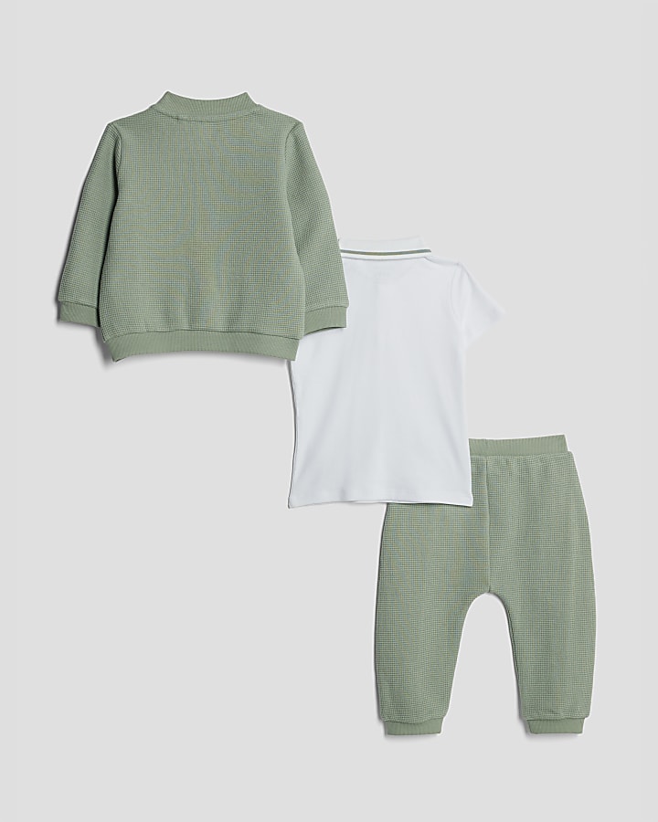 Baby Boys Khaki Bomber Jacket Set