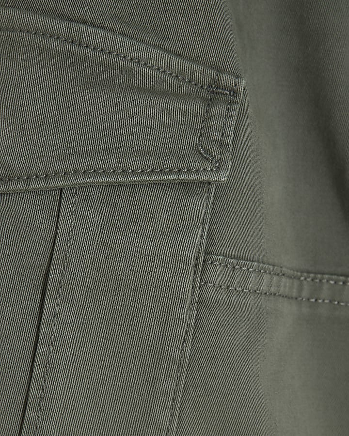 Boys Green Cargo Trousers