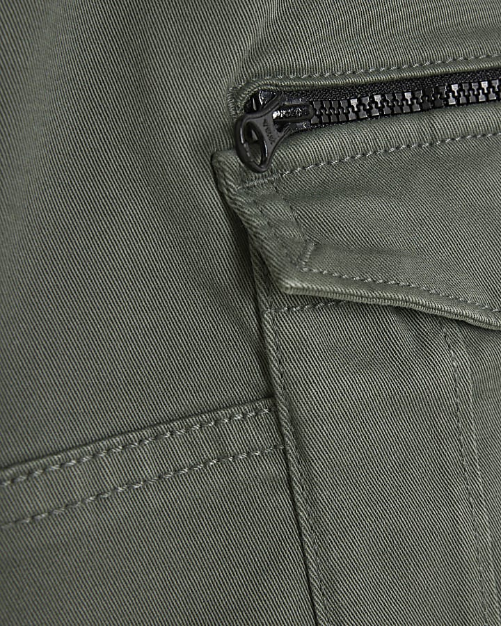 Mini Boys Green Cargo Trousers