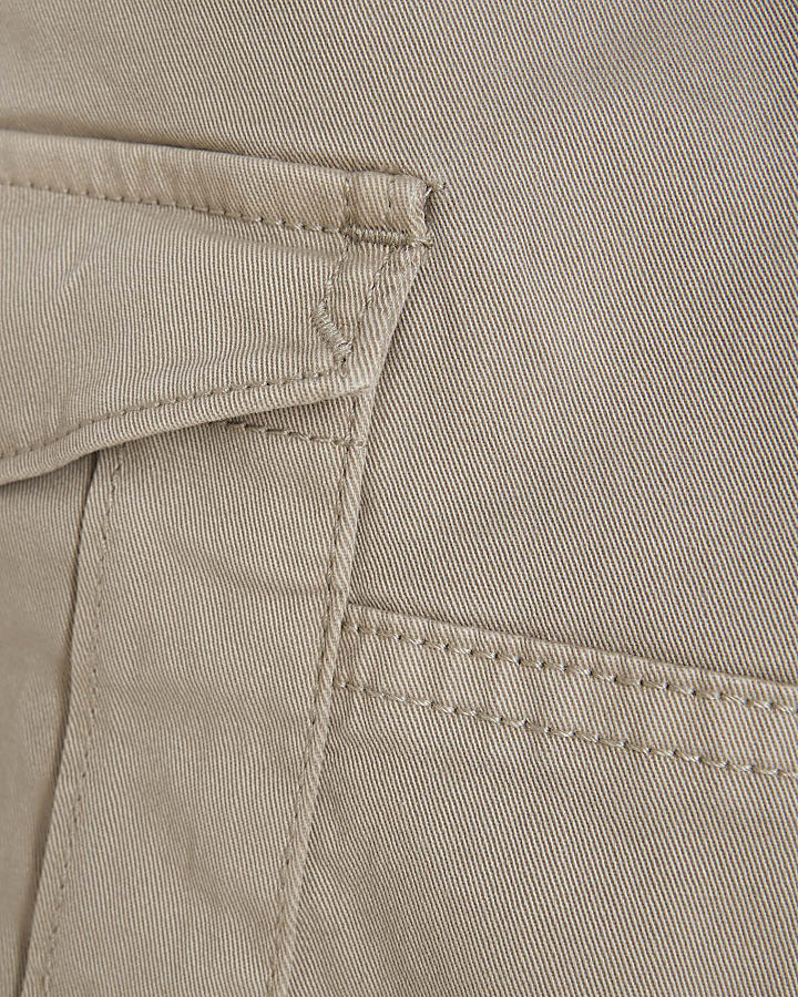 Mini Boys Beige Cargo Trousers
